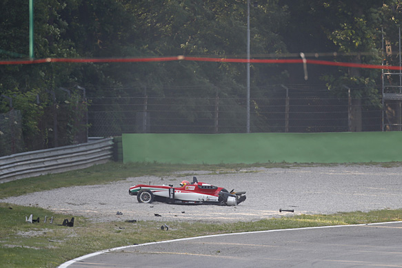 Lance Stroll, Prema, Monza European F3 crash 2015