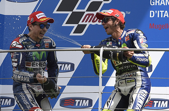 Jorge Lorenzo, Valentino Rossi, MotoGP 2015