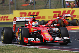 Sebastian Vettel, Ferrari, Hungarian GP 2015