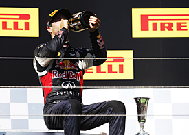 Daniel Ricciardo, Hungarian GP podium 2015