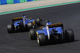 Marcus Ericsson and Felipe Nasr, Sauber, Hungarian GP 2015