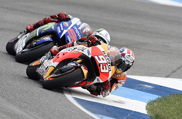 Marc Marquez, Jorge Lorenzo, MotoGP Indianapolis 2015