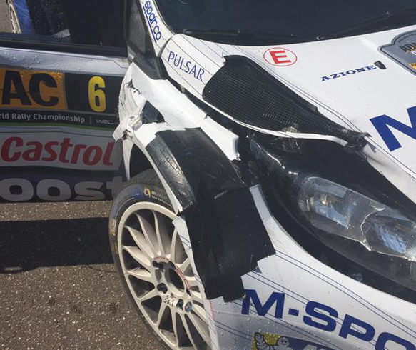 Ott Tanak, M-Sport Ford, danger, WRC Germany 2015