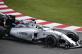 Felipe Massa, Williams, damage, Japanese GP 2015, Suzuka