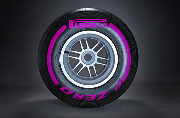 Pirelli super-super-soft tyre marking