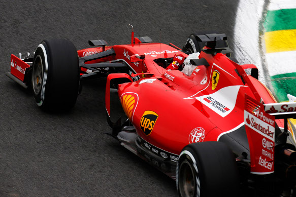 Vettel, Ferrari, Brazilian GP 2015