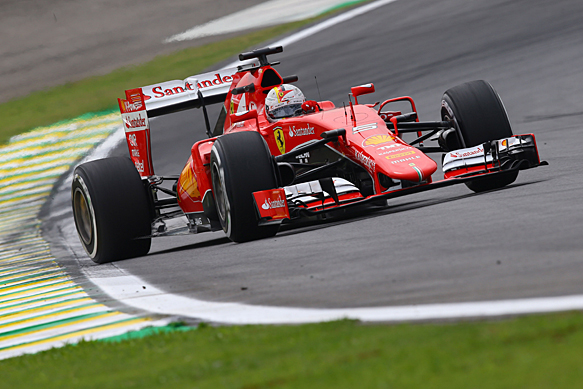 Sebastian Vettel, Ferrari, Brazilian GP 2015, Interlagos