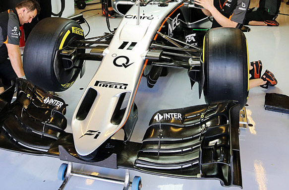 Force India front wing, Abu Dhabi GP 2015
