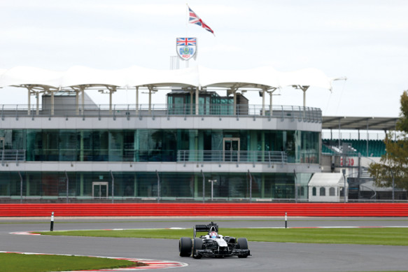 George Russell McLaren test