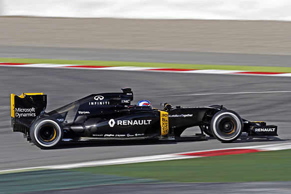 Jolyon Palmer, Renault, Barcelona F1 testing 2016