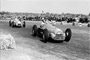 Giuseppe Farina leads Juan Manuel Fangio in the 1950 British GP