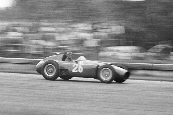 Juan Manuel Fangio wins his fourth title after taking over team-mate Peter Collins' Ferrari at Monza