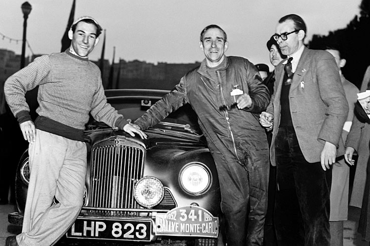 Stirling Moss (Sunbeam-Talbot) finishes runner-up in the Monte Carlo Rally, behind Sidney Allard