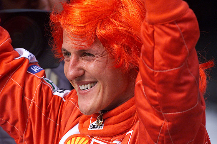 Michael Schumacher wins Ferrari's first drivers' title since 1979