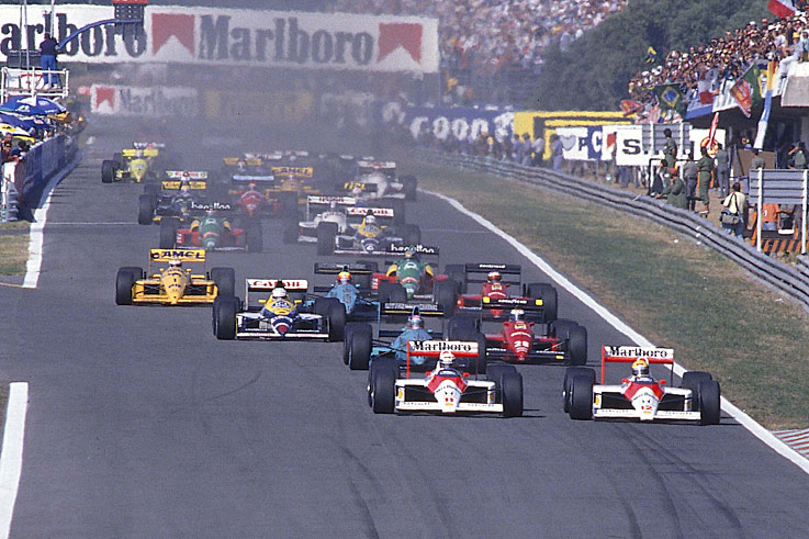 Ayrton Senna beats Alain Prost by three points to claim his first world championship