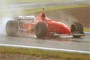 Michael Schumacher scores his first Ferrari win in the rain at Barcelona