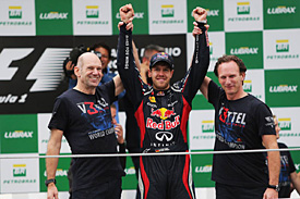 Newey, Vettel e Horner