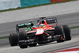 Bianchi has kept the Caterhams behind so far