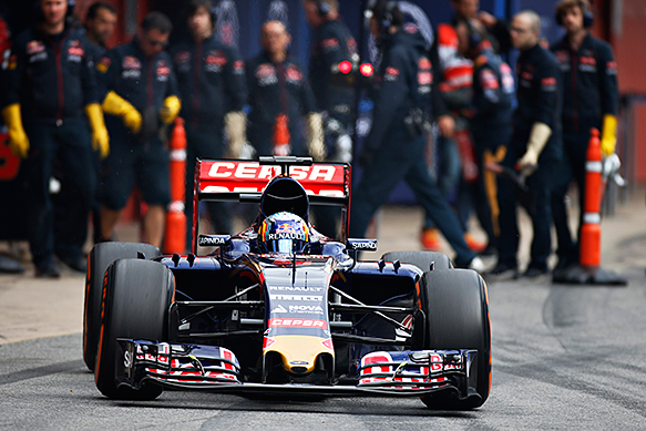 Carlos Sainz Jr, Toro Rosso, Barcelona F1 testing February 2015