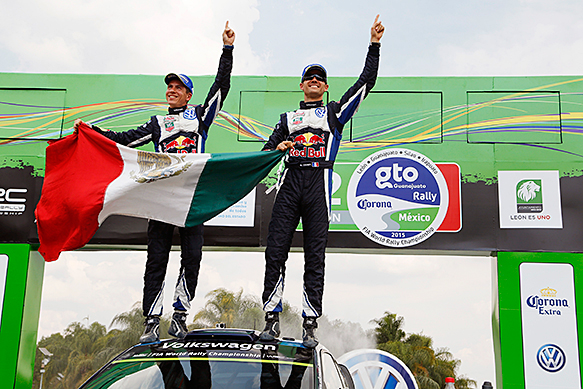 Sebastien Ogier wins Rally Mexico 2015