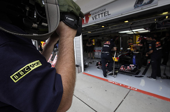 BBC cameraman, F1