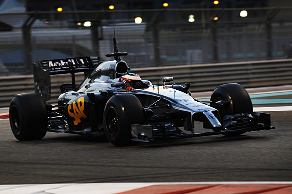 Stoffel Vandoorne, McLaren, Abu Dhabi F1 testing, November 2014