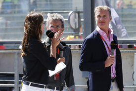 Suzi Perry, Eddie Jordan and David Coulthard fronted BBC's coverage in 2015